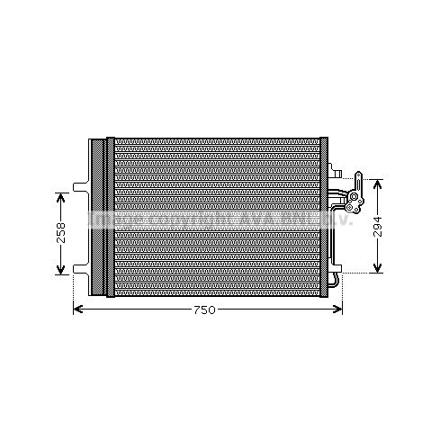 Слика на Ладник за клима AVA QUALITY COOLING FDA5427D за Ford Mondeo 4 Saloon 2.5 - 220 коњи бензин