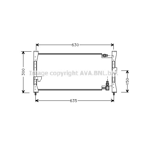 Слика на Ладник за клима AVA QUALITY COOLING HD5088 за Honda CRX 2 (ED,EE) 1.6 i 16V (ED9) - 131 коњи бензин