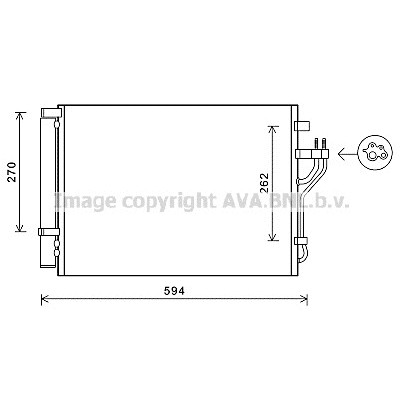 Слика на Ладник за клима AVA QUALITY COOLING HY5280D