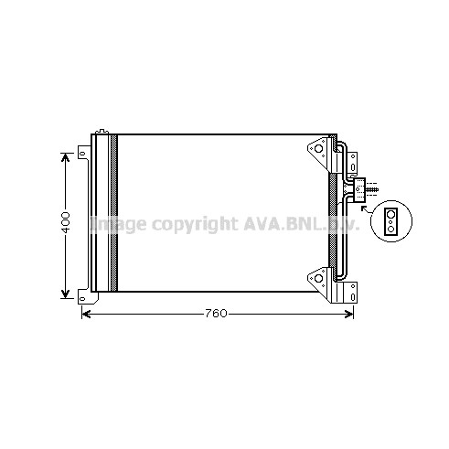 Слика на Ладник за клима AVA QUALITY COOLING IVA5081D за камион Iveco Stralis 450S38 T - 378 коњи дизел