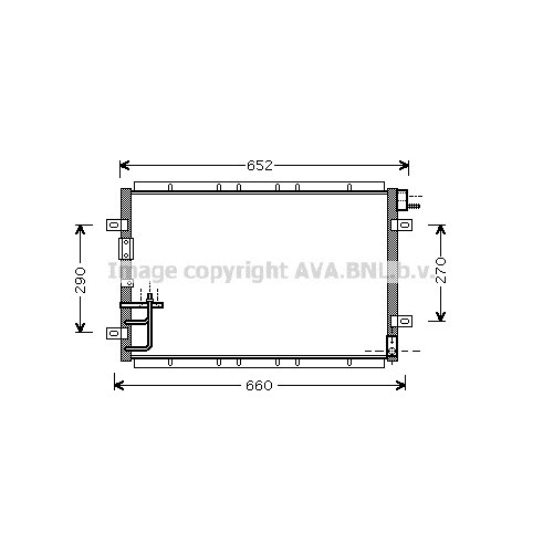 Слика на Ладник за клима AVA QUALITY COOLING KA5030 за Kia Sorento (JC) 2.5 CRDi - 140 коњи дизел