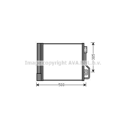 Слика на Ладник за клима AVA QUALITY COOLING MCA5013D за Smart Fortwo Coupe (451) 1.0 (451.331, 451.380) - 71 коњи бензин