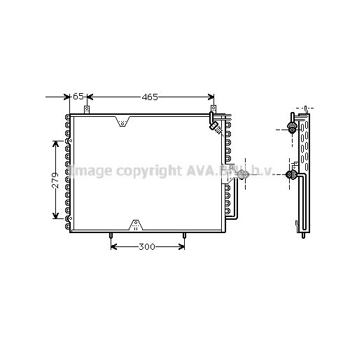 Слика на Ладник за клима AVA QUALITY COOLING MS5170 за Mercedes E-class (w124) 200 - 105 коњи бензин