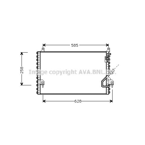 Слика на Ладник за клима AVA QUALITY COOLING MS5196 за Mercedes 190 (w201) E 2.0 - 118 коњи бензин