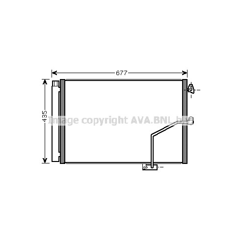 Слика на Ладник за клима AVA QUALITY COOLING MSA5450D за Mercedes E-class Estate (s212) E 250 CDI / BlueTEC 4-matic (212.282, 212.297) - 204 коњи дизел