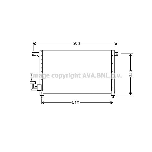 Слика на Ладник за клима AVA QUALITY COOLING MT5092 за Mitsubishi Galant 4 Saloon (E3 A) 2.0 (E39A, E38A, E33A) - 109 коњи бензин