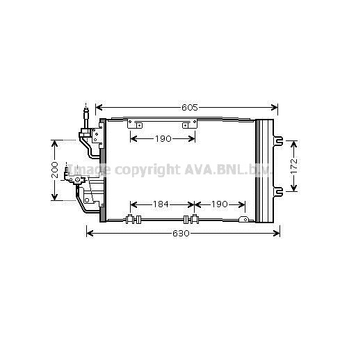 Слика на Ладник за клима AVA QUALITY COOLING OL5454D за Mitsubishi Space Wagon (D0 V-W) 1.8 4WD (D05V, D05W) - 90 коњи бензин