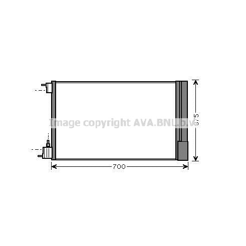 Слика на Ладник за клима AVA QUALITY COOLING OLA5478D за Saab 9-5 Sedan (YS3G) 1.6 Turbo - 180 коњи бензин