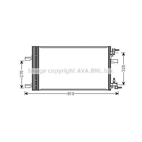 Слика на Ладник за клима AVA QUALITY COOLING OLA5499D за Opel Astra J 1.7 CDTI - 131 коњи дизел