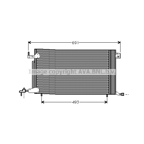 Слика на Ладник за клима AVA QUALITY COOLING PE5186 за Citroen Xsara Coupe N0 1.8 i - 90 коњи бензин