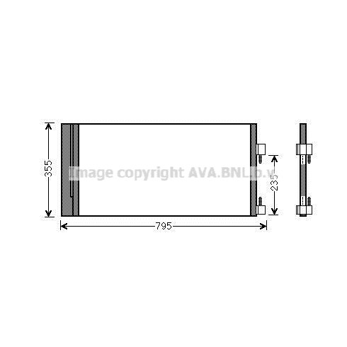 Слика на Ладник за клима AVA QUALITY COOLING RT5430D за Renault Laguna Coupe (DT0-1) 2.0 dCi - 173 коњи дизел