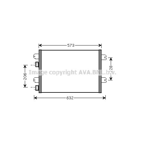 Слика на Ладник за клима AVA QUALITY COOLING RTA5317 за Renault Megane 1 (BA0-1) 1.9 dTi (BA1U) - 80 коњи дизел