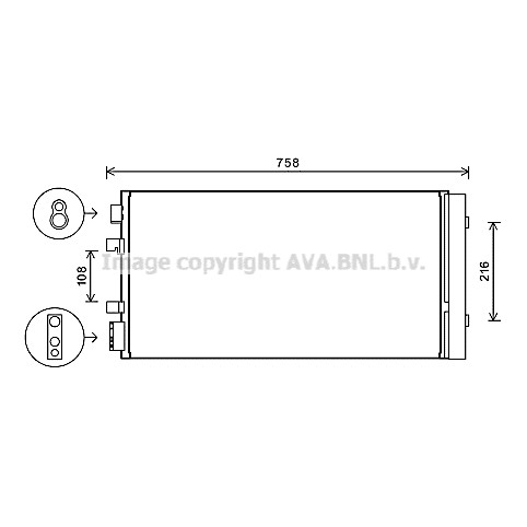 Слика на Ладник за клима AVA QUALITY COOLING RTA5483D