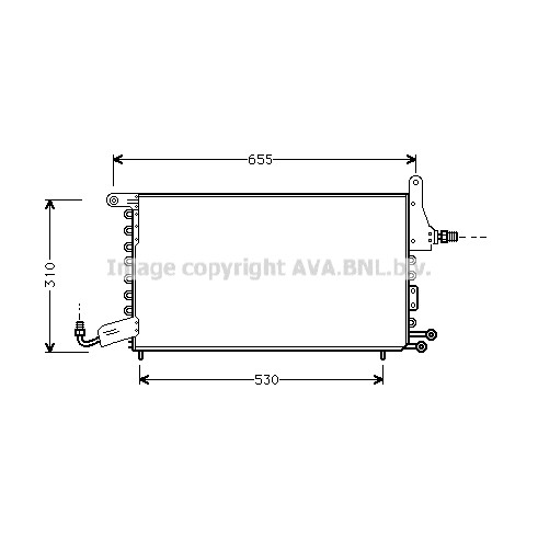 Слика на Ладник за клима AVA QUALITY COOLING ST5026D за Seat Toledo (1L) 1.6 i - 71 коњи бензин