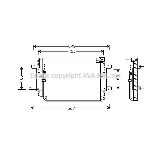 Слика на Ладник за клима AVA QUALITY COOLING SZ5027 за Suzuki Vitara (ET,TA) 1.6 на всичките колела (ET) - 82 коњи бензин