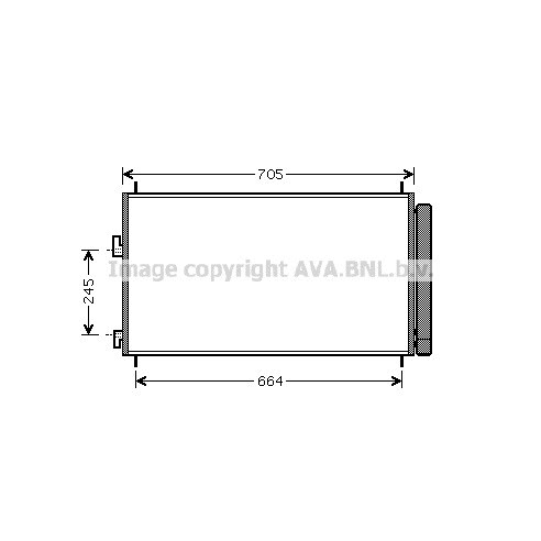 Слика на Ладник за клима AVA QUALITY COOLING TO5410D за Toyota RAV4 2.0 4WD - 158 коњи бензин