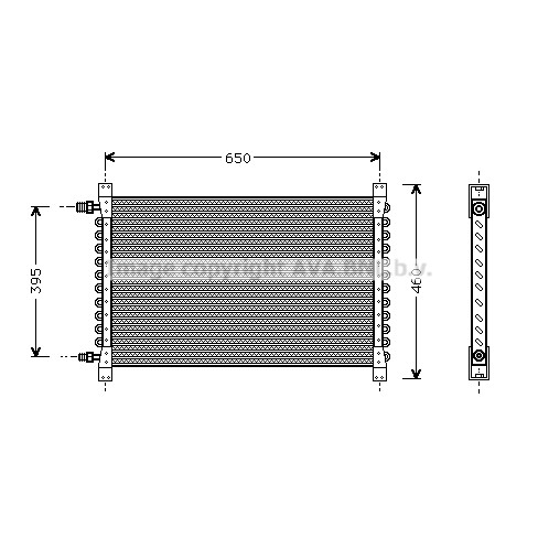 Слика на Ладник за клима AVA QUALITY COOLING VL5013 за камион Volvo F 10/260 - 261 коњи дизел