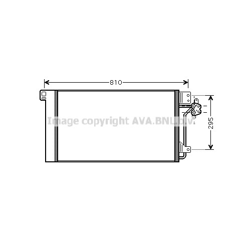 Слика на Ладник за клима AVA QUALITY COOLING VNA5236D за VW Transporter T5 Box 3.2 4motion - 235 коњи бензин