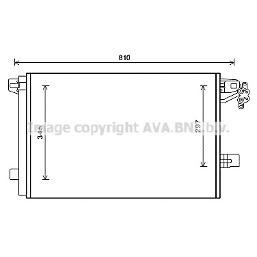 Слика на Ладник за клима AVA QUALITY COOLING VNA5328D за VW Multivan 5 2.0 BiTDI 4motion - 180 коњи дизел