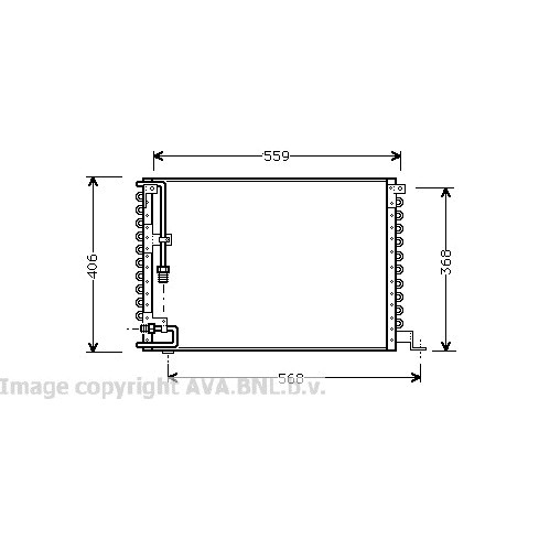 Слика на Ладник за клима AVA QUALITY COOLING VO5073 за Volvo 740 Saloon (744) 2.0 - 117 коњи бензин