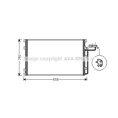 Слика на Ладник за клима AVA QUALITY COOLING VO5139 за Volvo C70 2 Convertible 2.4 - 140 коњи бензин