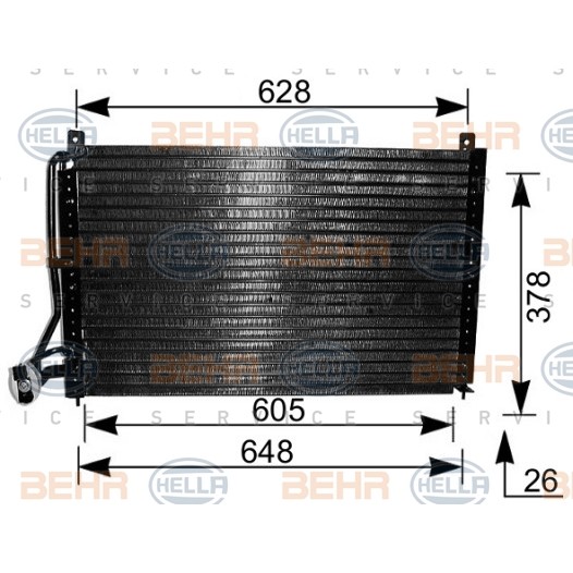 Слика на Ладник за клима BEHR HELLA SERVICE 8FC 351 036-181