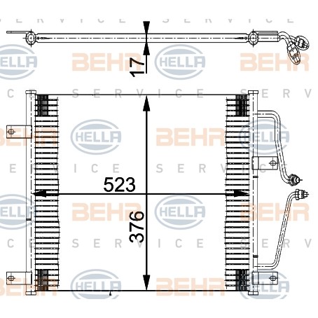 Слика на Ладник за клима BEHR HELLA SERVICE 8FC 351 036-201