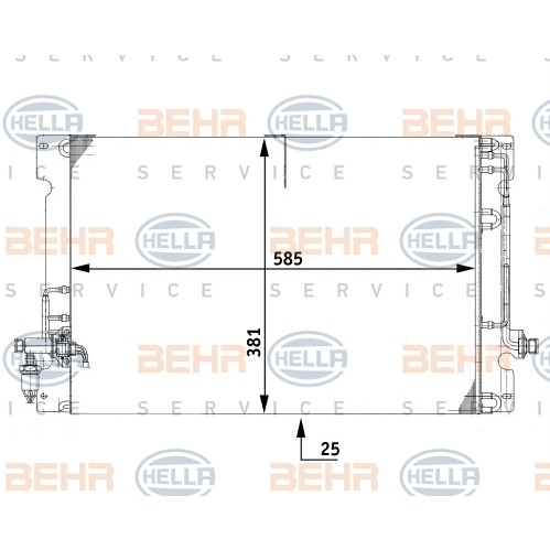 Слика на Ладник за клима BEHR HELLA SERVICE 8FC 351 037-091