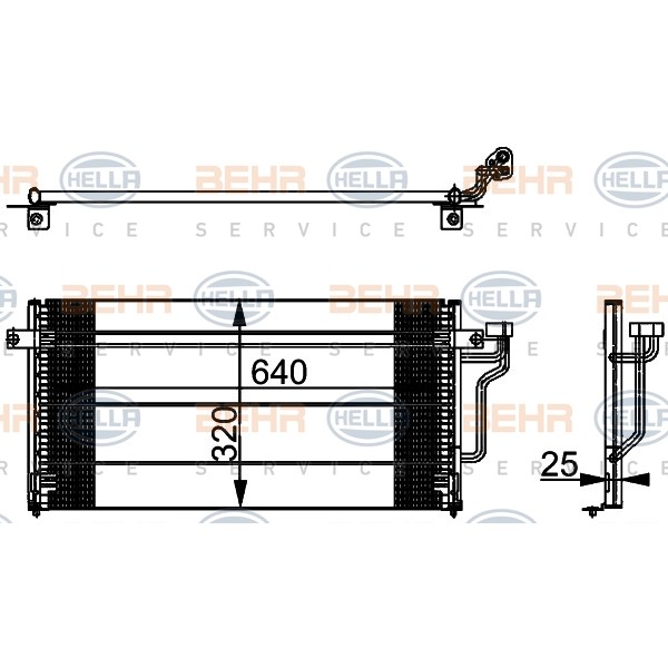 Слика на Ладник за клима BEHR HELLA SERVICE 8FC 351 037-371