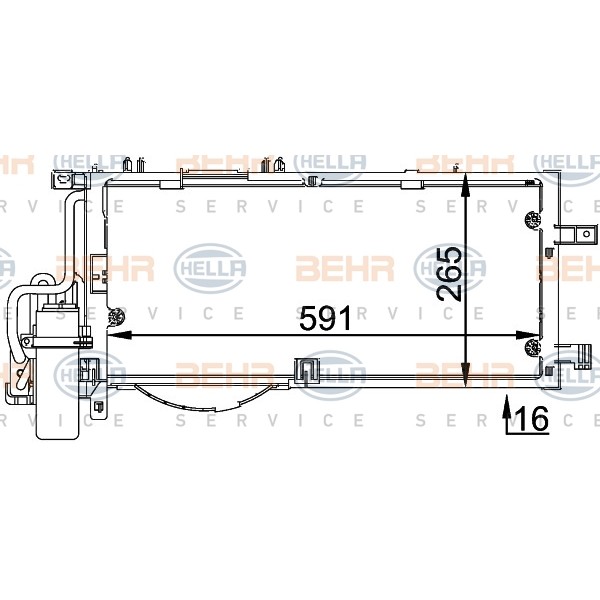 Слика на Ладник за клима BEHR HELLA SERVICE 8FC 351 300-614