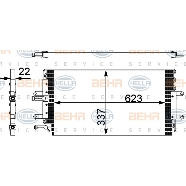 Слика на Ладник за клима BEHR HELLA SERVICE 8FC 351 302-421