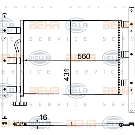 Слика на Ладник за клима BEHR HELLA SERVICE 8FC 351 306-061