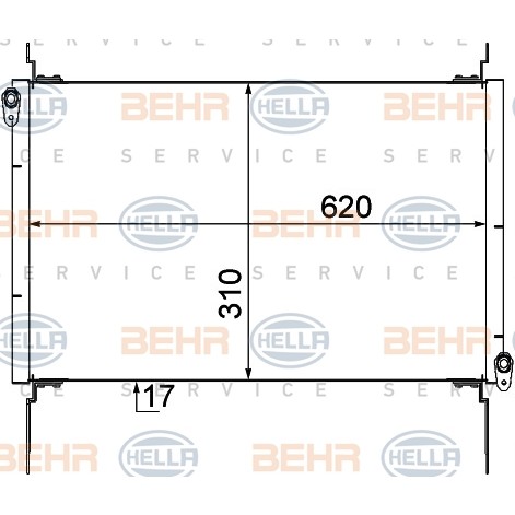 Слика на Ладник за клима BEHR HELLA SERVICE 8FC 351 309-091