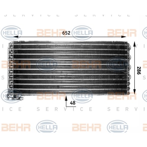 Слика на Ладник за клима BEHR HELLA SERVICE PREMIUM LINE 8FC 351 300-071 за камион MAN M 90 12.272 FS,12.272 FLS - 269 коњи дизел