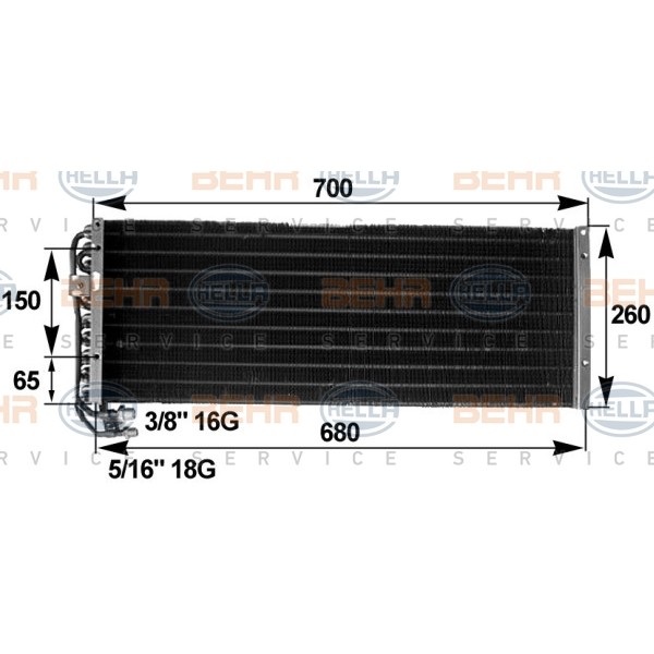 Слика на Ладник за клима BEHR HELLA SERVICE PREMIUM LINE 8FC 351 300-081