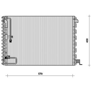 Слика на Ладник за клима DELPHI TSP0225076 за Volvo 740 Estate (745) 2.0 - 121 коњи бензин