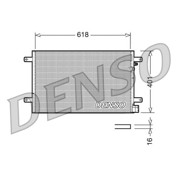 Слика на Ладник за клима DENSO DCN02006 за Audi A6 Allroad (4FH, C6) 3.2 FSI quattro - 255 коњи бензин