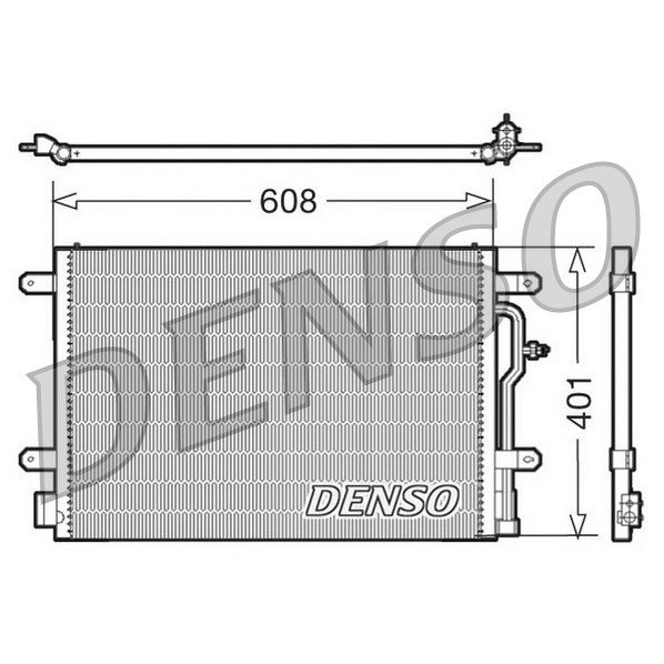 Слика на Ладник за клима DENSO DCN02012 за Audi A6 Sedan (4B, C5) 3.0 - 220 коњи бензин