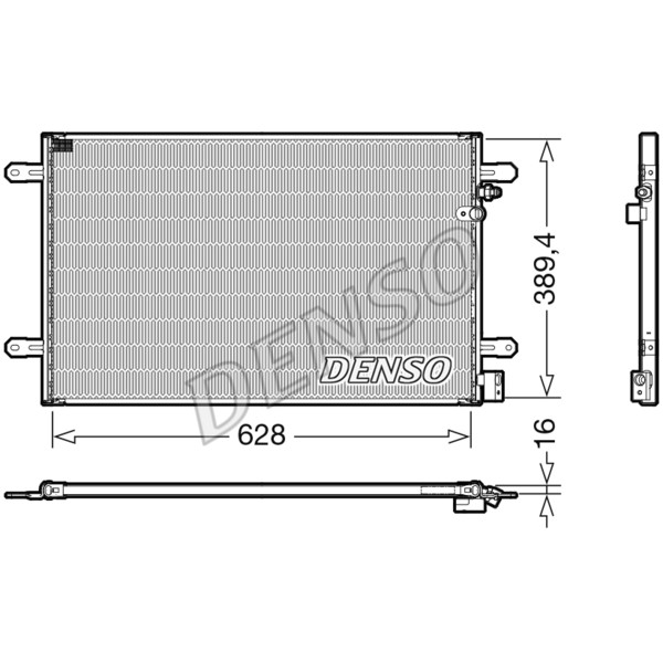 Слика на Ладник за клима DENSO DCN02037 за Audi A6 Allroad (4FH, C6) 3.2 FSI quattro - 255 коњи бензин