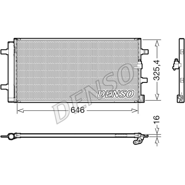 Слика на Ладник за клима DENSO DCN02041 за Audi A4 Avant (8K5, B8) 1.8 TFSI - 170 коњи бензин