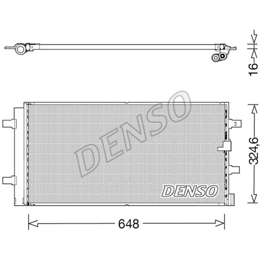 Слика на Ладник за клима DENSO DCN02044 за Audi A5 Sportback (8TA) 2.0 TDI - 136 коњи дизел