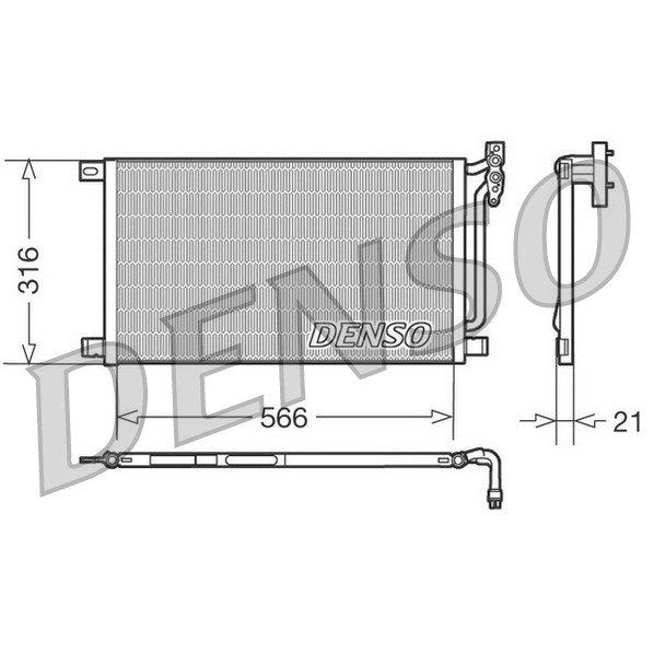 Слика на Ладник за клима DENSO DCN05003 за BMW X3 E83 2.0 d - 177 коњи дизел