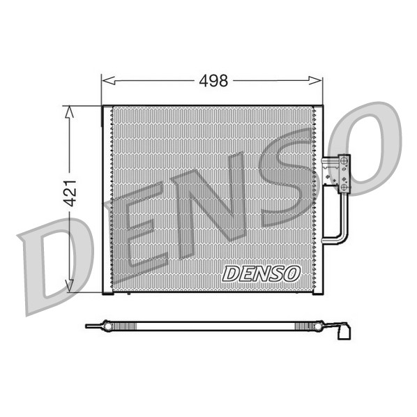 Слика на Ладник за клима DENSO DCN05015 за BMW 5 Sedan E39 525 tds - 143 коњи дизел