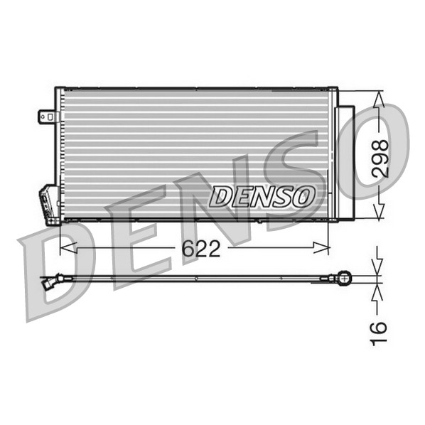 Слика на Ладник за клима DENSO DCN09018 за Fiat Doblo Cargo Platform 263 1.3 D Multijet - 75 коњи дизел