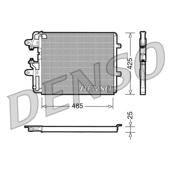 Слика на Ладник за клима DENSO DCN09030 за Lancia Thema (834) 2000 i.e. - 113 коњи бензин