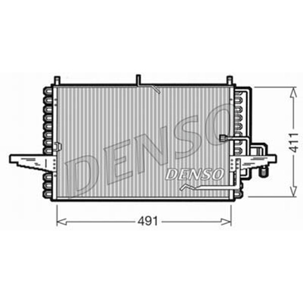 Слика на Ладник за клима DENSO DCN10002 за Ford Sierra (GBG,GB4) 1.6 - 75 коњи бензин