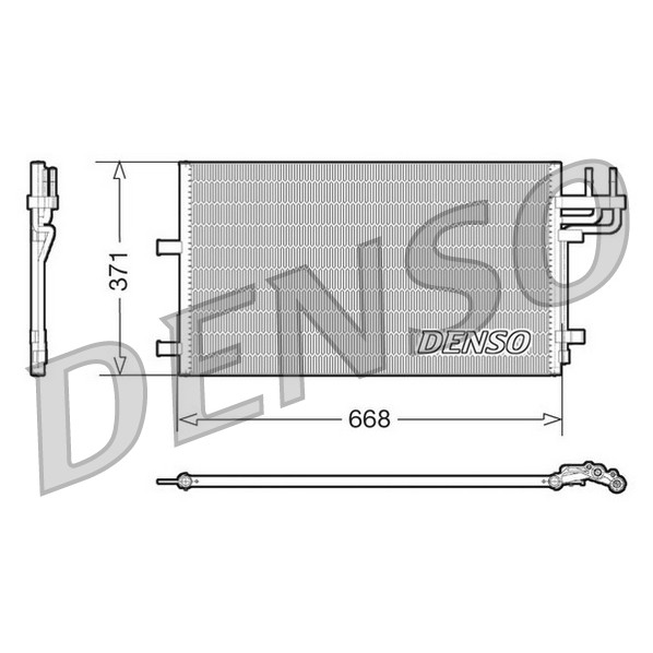 Слика на Ладник за клима DENSO DCN10007 за Ford Focus 2 Station Wagon (daw) 1.8 - 125 коњи бензин