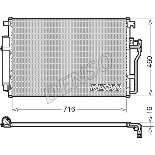 Слика на Ладник за клима DENSO DCN17008