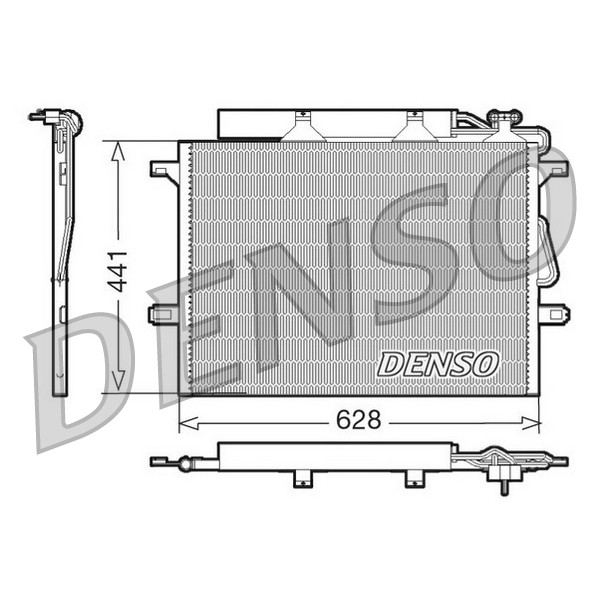 Слика на Ладник за клима DENSO DCN17018 за Mercedes E-class Estate (s211) E 500 T (211.272) - 388 коњи бензин