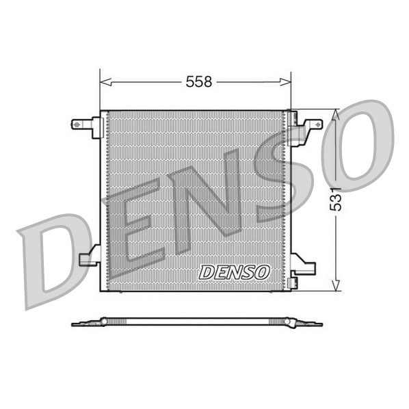 Слика на Ладник за клима DENSO DCN17022 за Mercedes ML-class (w163) ML 400 CDI (163.128) - 250 коњи дизел